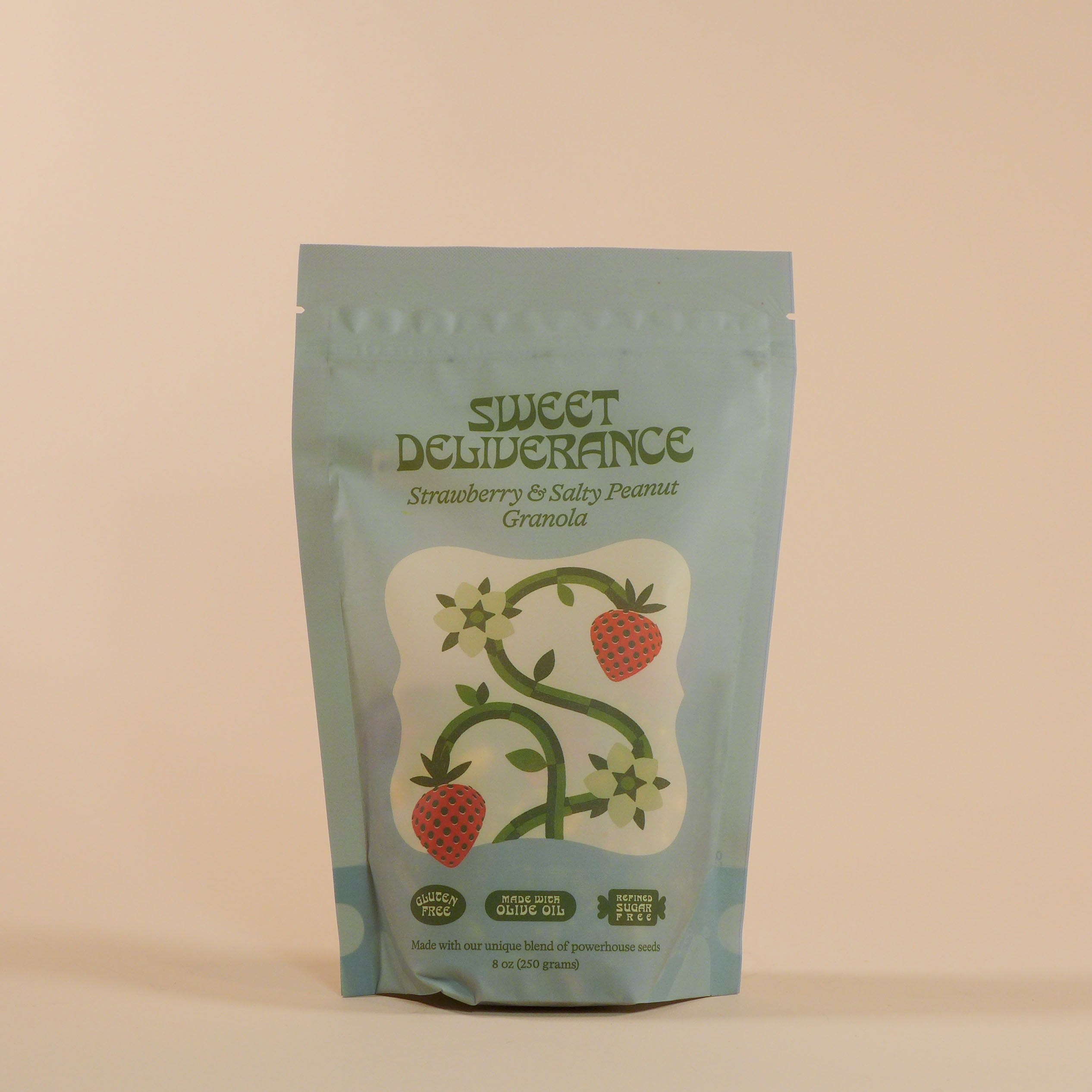dried strawberry seeds Sweet Deliverance: Strawberry And Salty Peanut Granola, 8 oz